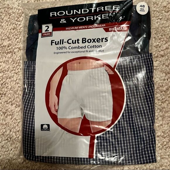NWT, Roundtree & Yorke, size 48, big man, full cut boxers - Picture 1 of 3